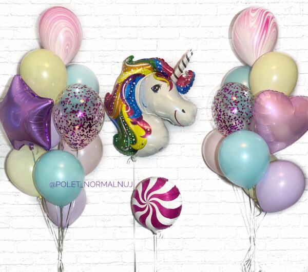 Композиция из надувных шаров для оформления детского праздника «Карнавал»
