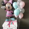 Облако шаров и фольгированная фигура на день рождения «Милашка Минни»