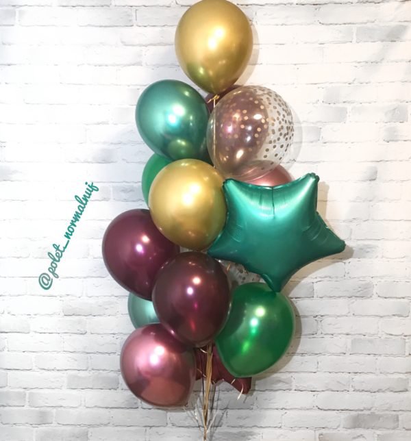 Букет из воздушных шаров для оформления праздника «Драгоценные камни»