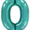 Воздушный шар для украшения праздника «Цифра 0», тиффани 102 см