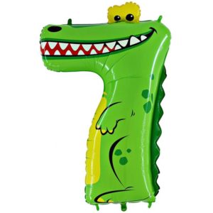 Шар “Цифра 7”, Крокодил 102см
