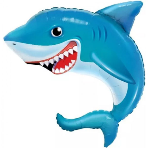 Фольгированный шар с гелием «Акула» 91см