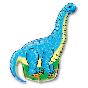 Фольгированный надувной шар «Динозавр Диплодок» 109 см