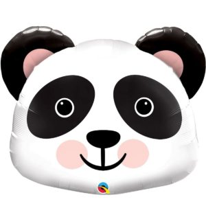 Фольгированный гелиевый шар «Голова панды» 78 см