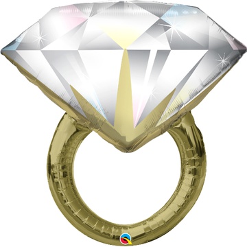 Фольгированный шар “Кольцо с бриллиантом” 96см