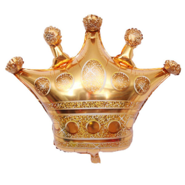Фольгированный шар с гелием «Корона золотая» 80 см