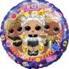 Фольгированный круглый шар «Кукла LOL Гламурные подружки» 46 см