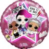 Фольгированный круглый шар «Кукла LOL Рок-звёзды» 46 см