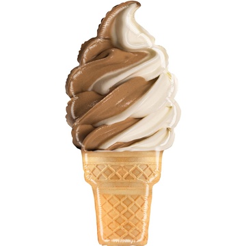 Фольгированный шар «Мороженое в вафельном рожке» 81 см