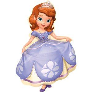 Фольгированный шарик с героями мультфильма в подарок девочке «Принцесса София» 88 см