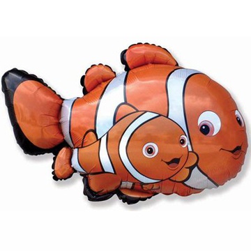 Фольгированный шар “Рыбки клоуны” 86см