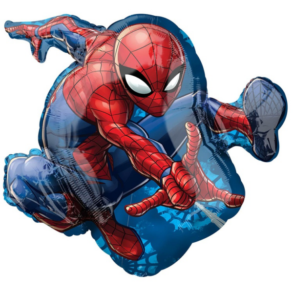Фольгированный воздушный шар «Человек паук в прыжке» 74 см