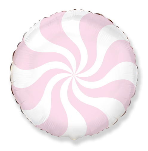 Шар-круг, «Леденец» розовый, 46 см