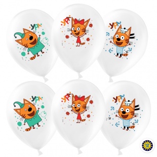 Гелиевый шар с героями мультфильма для детей «Три кота»