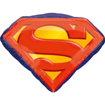 Фольгированный шар “Эмблема Супермена” 66см