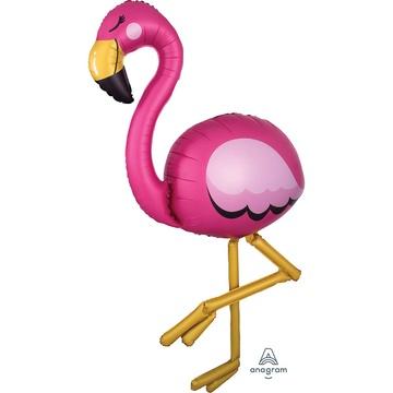 Ходячая фольгированная фигура «Фламинго» 172 см