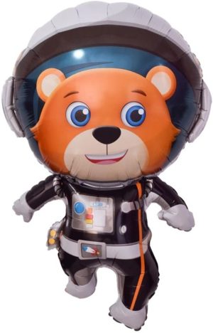 Фольгированный шар “Медвежонок Космонавт” 89см
