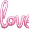 Фольгированный шар «Love», розовый