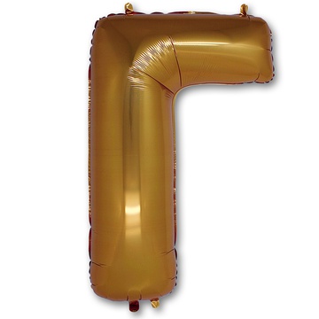 Гелевый шар для оформления праздника «Буква Г, L», золотой 102 см