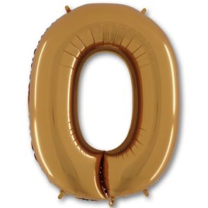 Фольгированный шар для украшения праздника «Буква О», золото 102 см