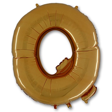 Фольгированный шар для украшения праздника «Буква Q», золото 102 см