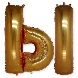 Шар, надутый гелием, для оформления «Буква Ы», золотой 102 см