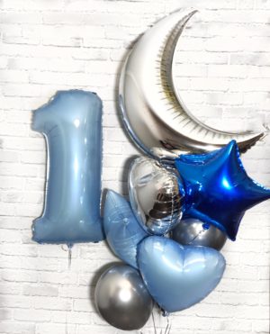 Набор воздушных шариков на день рождения «Звездное небо»