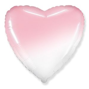 Шар, надутый гелием, «Сердце», розовый градиент 81 см