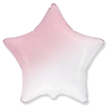 Гелиевый шар «Звезда», розовый градиент большой 81 см