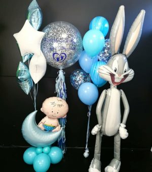 Композиция с шариками и фольгированными фигурами «Маленький принц-2»