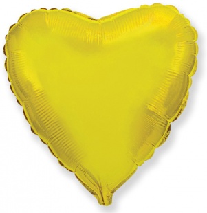 Фольгированный шар в виде сердца, золото 81 см