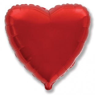 Фольгированное сердце, Красное 81 см