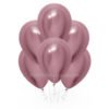Латексный гелиевый шар на праздник «Хром Розовый» 35 см