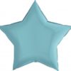 Воздушный шар «Звезда», нежно-голубой 91 см