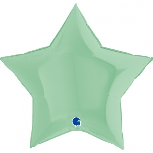 Воздушный шар «Звезда», мятный 91 см