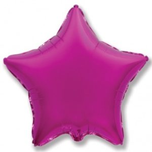 Воздушный шарик «Звезда», малиновый 91 см