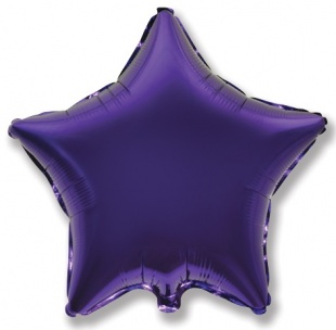 Гелиевый шар «Звезда», фиолетовый 81 см