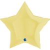 Воздушный шар «Звезда», нежно-желтый 91 см
