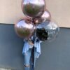 Круглый шарик для украшения праздника «Сфера», розовое золото 48 см