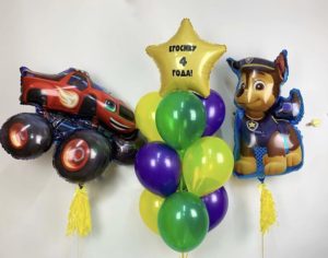 Набор из гелевых шаров с героями мультфильма «Набор героя-2»