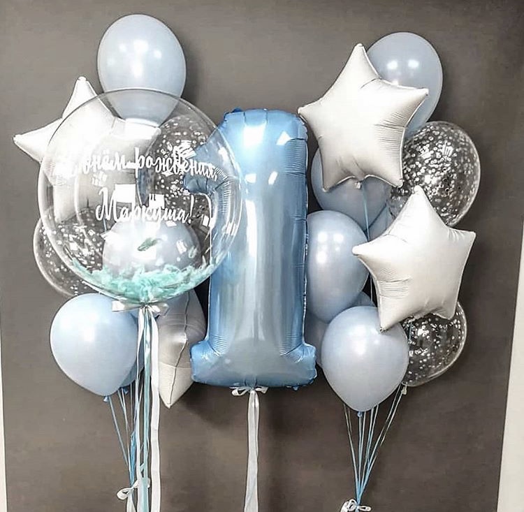 Набор шаров на день рождения 1 ��одик «Пастельное годовасие» — купить вМоскве по выгодной цене