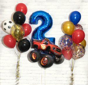 Набор воздушных шаров на день рождения мальчику 2 года – «Вспыш 2»