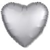 Шар, надутый гелием, «Сердце», сатин Platinum 46 см