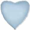 Шар, надутый гелием, «Сердце», голубой 46 см