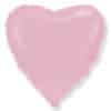 Шар, надутый гелием, «Сердце», нежно-розовый 46 см