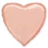Шар, надутый гелием, «Сердце», розовое золото 46 см