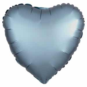 Шарик, надутый гелием, «Сердце», сталь сатин 46 см