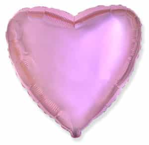 Шар “Сердце”, светло-розовое 46см