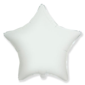 Надувной шар для оформления праздника «Звезда», белая 46 см