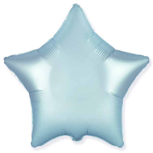 Шар, надутый гелием «Звезда», голубая 46 см